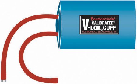 W.A. Baum Reusable Blood Pressure Cuff Calibrated® V-Lok® 10 to 19 cm Arm Polyester Fabric Cuff Infant Cuff - Each - 1882NL-EA