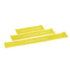 Performance Health Exercise Resistance Band Loop TheraBand® Yellow 3 X 12 Inch Light Resistance - Box of 10 - 20811-BX
