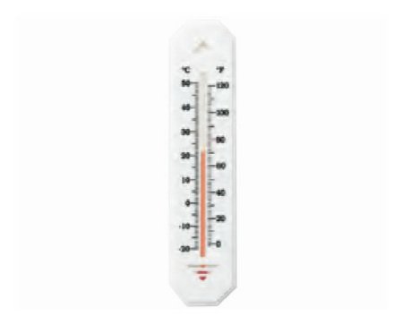 Fisher Scientific Wall / Room Thermometer Durac® Fahrenheit / Celsius 0° to 120°F (-20° to +50°C) Ambient Sensor Wall Mount Does Not Require Power - Each - 13201752-EA