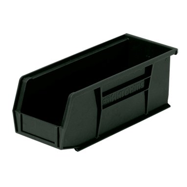 Health Care Logistics Storage Bin HCL® Super Tough Black Plastic 4 X 4-1/8 X 10-7/8 Inch - Each - 1401K-EA