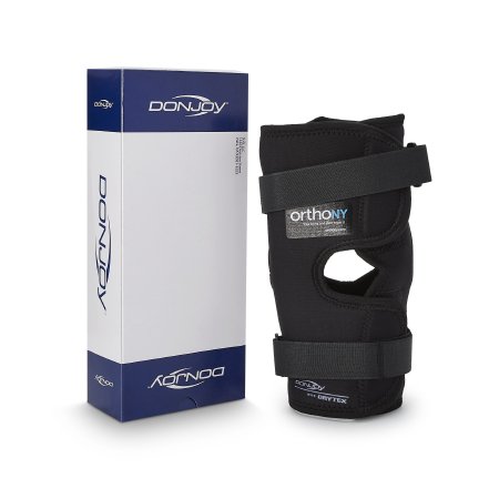 DJO Knee Brace DonJoy® Economy X-Large Hook and Loop Strap Closure 23-1/2 to 26-1/2 Inch Circumference Left or Right Knee - Each - 11-0673-5-4850-EA