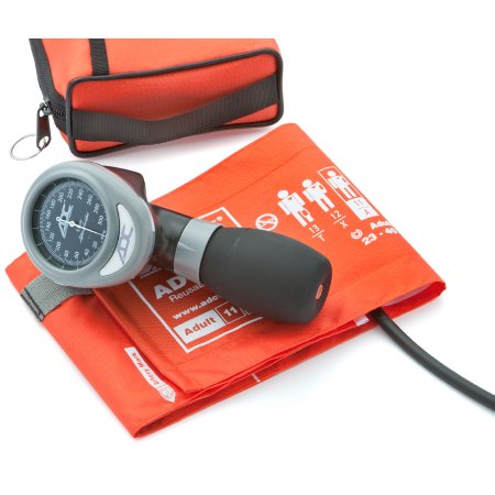 American Diagnostic Corp Reusable Aneroid / Stethoscope Set Pro's Combo I™ 23 to 33 cm Adult Cuff Dual Head Sprague Stethoscope Palm Aneroid - Each - 788-641-11AOR-EA