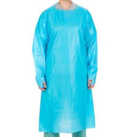 Cardinal Protective Procedure Gown X-Large Blue NonSterile Not Rated Disposable - Case of 75 - 5213PG-CS