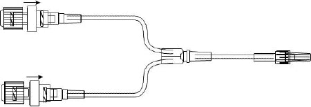 ICU Medical IV Extension Set Mini Bore 4 Inch Tubing - Case of 50 - SF1208-CS
