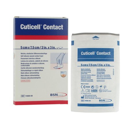 BSN Medical Wound Contact Layer Dressing Cuticell® Contact® Rectangle Sterile - Box of 10 - 7268000-BX