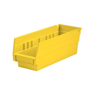 Health Care Logistics Shelf Bin Yellow Plastic 4 X 4-1/8 X 11-5/8 Inch - Each - 1440Y-EA