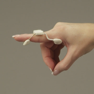 DeRoyal Finger Extension Assist LMB ACU-Spring Medium Without Fastening Finger Silver / White - Each - 507B-EA
