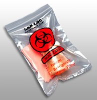 Elkay Plastics Specimen Transport Bag with Document Pouch Lab-Loc® 9 X 12 Inch Zip Closure Biohazard Symbol / Storage Instructions NonSterile - Case of 1000 - LAB20912-CS