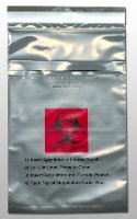 Elkay Plastics Specimen Transport Bag with Document Pouch Lab-Loc® 6 X 10-1/4 Inch Adhesive Closure Biohazard Symbol / Storage Instructions NonSterile - Case of 1000 - LAB20610C-CS