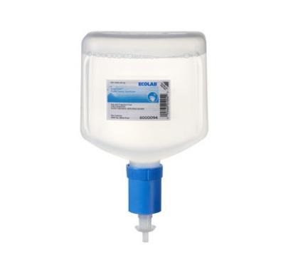 EcoLab Hand Sanitizer Ecolab® Quik Care 750 mL Ethyl Alcohol Foaming Dispenser Refill Bottle - Case of 6 - 6000073-CS