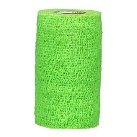 Andover Coated Products Cohesive Bandage CoFlex® 1 Inch X 5 Yard Self-Adherent Closure Neon Green NonSterile 14 lbs. Tensile Strength - Case of 30 - 3100NG-CS