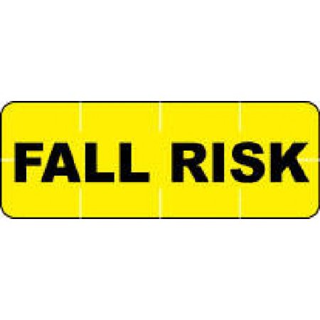 Precision Dynamics Identification Wristband Alert Bands® Alert Band Adhesive Closure Fall Risk - Roll of 250 - 59713051-RL