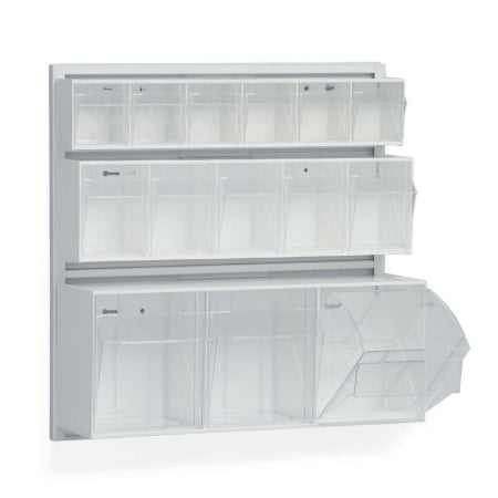 Market Lab Inc Tilt Front Bin Clear Plastic 5-1/4 X 6-1/2 X 23-1/2 Inch - Each - 10380-EA