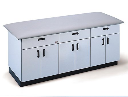Hausmann Industries Treatment Cabinet Urethane Foam / Polyvinyl Chloride / Plywood Base 3 Laminate Drawers 1 Adjustable Laminate Shelf - Each - 4835-L02-V19-EA