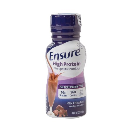 Abbott Nutrition Oral Supplement Ensure® High Protein Therapeutic Nutrition Shake Chocolate Flavor Liquid 8 oz. Bottle - Each - 64134-EA
