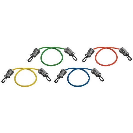 Performance Health Exercise Resistance Tubing with Connectors TheraBand® Red 12 Inch Length Light Resistance - Pack of 2 - 21630-PK