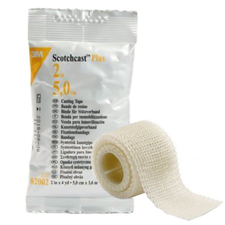 3M Ortho Cast Tape 3M™ Scotchcast™ Plus 2 Inch X 12 Foot Fiberglass / Resin White - Box of 10 - 82002-BX