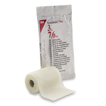 3M Ortho Cast Tape 3M™ Scotchcast™ Plus 3 Inch X 12 Foot Fiberglass / Resin White - Box of 10 - 82003-BX