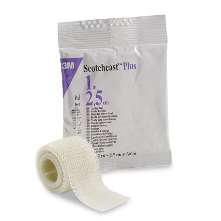 3M Ortho Cast Tape 3M™ Scotchcast™ Plus 1 X 72 Inch Fiberglass / Resin White - Box of 10 - 82001-BX