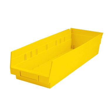 Health Care Logistics Shelf Bin Yellow Plastic 4 X 6-5/8 X 17-7/8 Inch - Each - 1455Y-EA