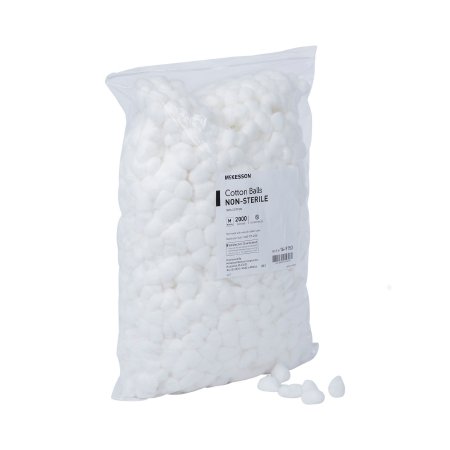 McKesson Cotton Ball McKesson Medium Cotton NonSterile - Bag of 2000 - 16-9153-BG