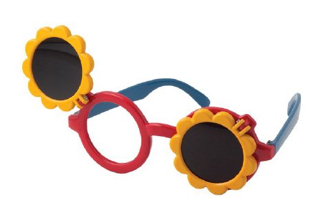 Good-Lite Kay Pictures Occluder Glasses Sunflower Style Pediatric Blue / Red / Yellow Vinyl - Each - 548500-EA