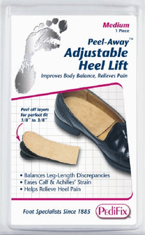 Pedifix Heel Lift Adjust-A-Heel Lift™ Large Without Fastening Male 9 and Up / Female 11 and Up Foot - Each - P6582-L-EA