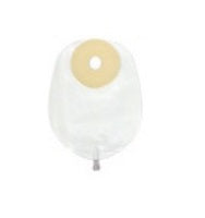 Nu-Hope Laboratories Urinary Pouch Nu-Flex™ 9-1/4 Inch Length 1 Inch Stoma Convex, Pre-Cut - Box of 10 - 7658-C-BX