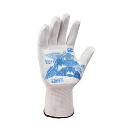 Warwick Mills Cut Resistant Glove Liner Turtleskin™ CP Neon Insider Full-Finger Nylon / Polyester White Medium - Pair - CPB-330-MED-PR