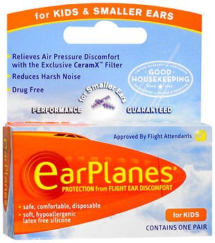 Apothecary Products Ear Plugs EarPlanes® Cordless Child Size Blue - Each - 79450321001-EA