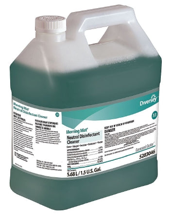 Lagasse Diversey™ Morning Mist® Surface Disinfectant Cleaner Quaternary Based Command Center™ Dispensing System Liquid Concentrate 1.5 gal. Jug Fresh Scent NonSterile - Case of 2 - DVS5283046-CS