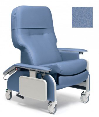 Graham-Field Clinical Care Drop Arm Recliner Ice Blue Four Tente® Swivel Caster, Three Locking Caster - Each - FR566DG9207-EA