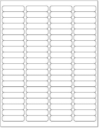 United Ad Label Blank Label UAL™ Printer Label White Thermal 1-15/16 X 1/2 Inch - Box of 100 - ULDP4500-BX