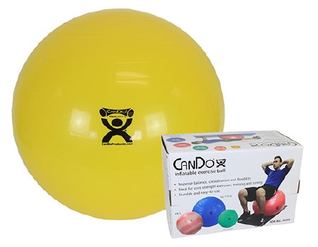 Fabrication Enterprises Inflatable Exercise Ball CanDo® Yellow - Each - 30-1801B-EA