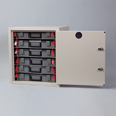 Health Care Logistics Narcotic Cabinet 3 Shelves 2 Locks - Each - 3785-EA