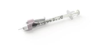 BD Safety Insulin Syringe with Needle SafetyGlide™ 0.3 mL 15/64 Inch 31 Gauge Sliding Safety Needle Regular Wall - Case of 400 - 328449-CS