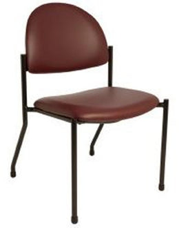 The Brewer Company Side Chair 1250 Series Taupe Without Armrests Poly-Foam Upholstery - Each - 1250-SP DUR009-EA