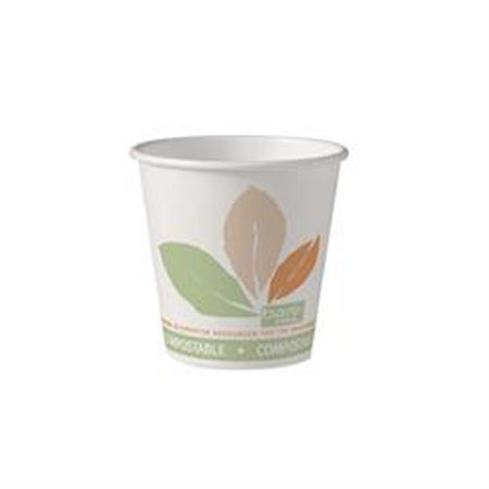 RJ Schinner Co Drinking Cup Bare® Eco-Forward® 10 oz. Leaf Print Paper Disposable - SL/50 - 410PLA-J7234-SL