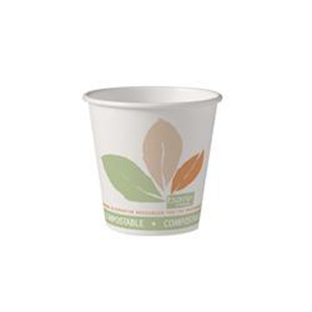 RJ Schinner Co Drinking Cup Bare® Eco-Forward® 10 oz. Leaf Print Paper Disposable - Case of 1000 - 410PLA-J7234-CS