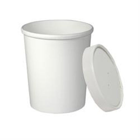 RJ Schinner Co Food Container Flexstyle® White Single Use Paper 3-1/6 X 4-1/6 X 5-1/3 Inch - Case of 10 - KHB32A-2050-CS