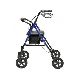 Graham-Field 4 Wheel Rollator Lumex® Set N' Go Blue Adjustable Height / Wide / Folding Aluminum Frame - Each - RJ4718B-EA