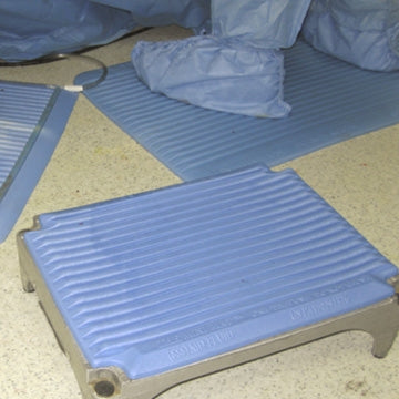 DeRoyal Anti-Fatigue Floor Mat The Surgical Mat™ 20 X 39 Inch Blue Foam - Case of 10 - USA-010D-CS