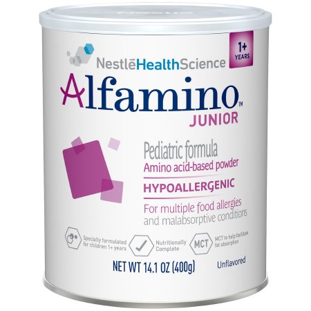 Nestle Healthcare Nutrition Pediatric Oral Supplement Alfamino® Junior 14.1 oz. Can Powder Amino Acid Food Allergies - Case of 6 - 07613034787965-CS