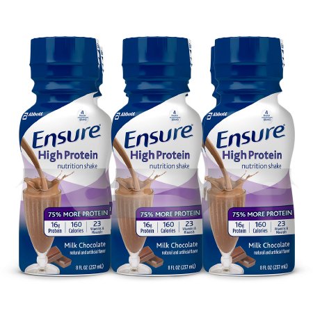Abbott Nutrition Oral Supplement Ensure® High Protein Shake Milk Chocolate Flavor Liquid 8 oz. Bottle - Each - 64115-EA