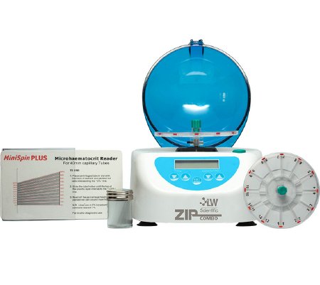 LW Scientific Microhematocrit Centrifuge ZipCombo 12 Place Variable Speed Up to 12,000 RPM / 6,900xG - Each - ZCC-12HD-40T3-EA