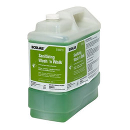 EcoLab Floor Cleaner Sanitizing Wash 'n Walk™ Liquid 2.5 gal. Jug Mild Scent - Each - 6100731-EA