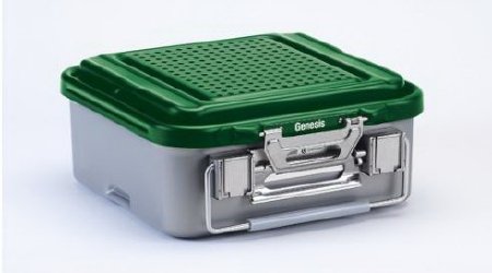 V. Mueller Sterilization Container Genesis® 4 X 8 X 12 Inch - Each - CD0-4C-GREEN-EA