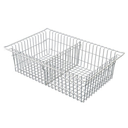 Harloff Wire Basket with Divider Silver Wire 5 Inch - Each - 81071-2-EA