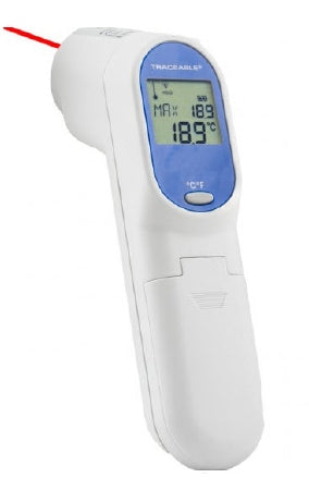 Cole-Parmer Inst. Infrared Thermometer Traceable® Fahrenheit / Celsius -76° to +932°F (-60° to +500°C) Infrared Sensor Handheld Battery Operated - Each - 98767-45-EA