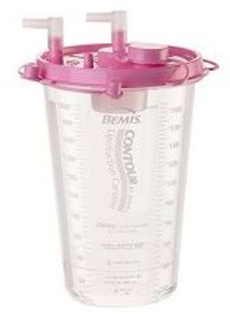 Bemis Healthcare Outer Suction Canister Contour™ 2000 mL Pour Lid - Case of 12 - 2000C 025-CS